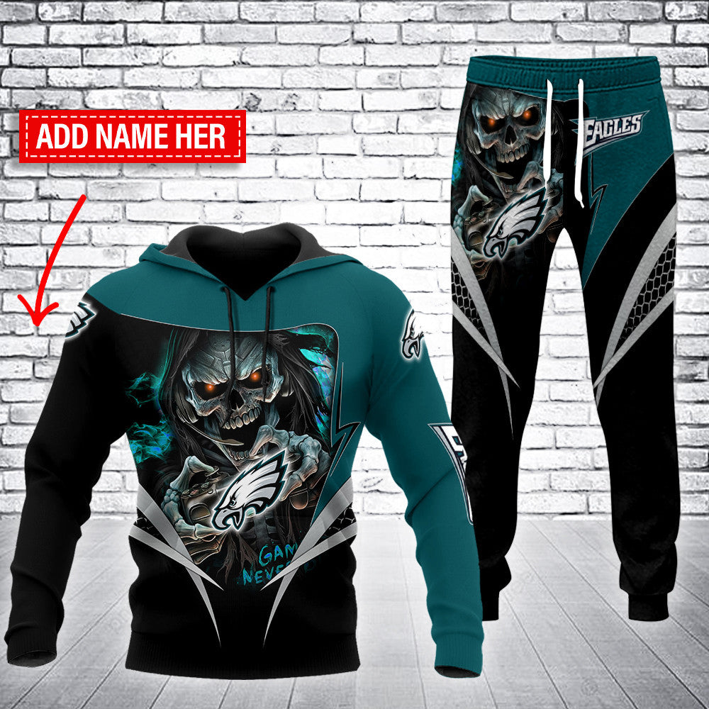 Philadelphia Eagles Personalized Hoodie and Joggers BB68