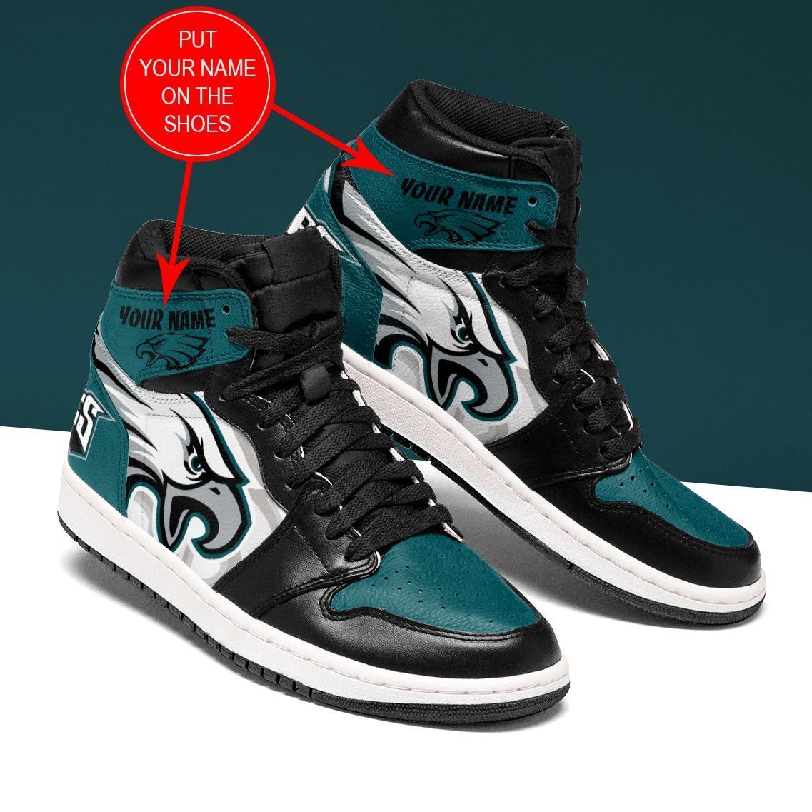 Philadelphia Eagles Personalized Jshoes 070