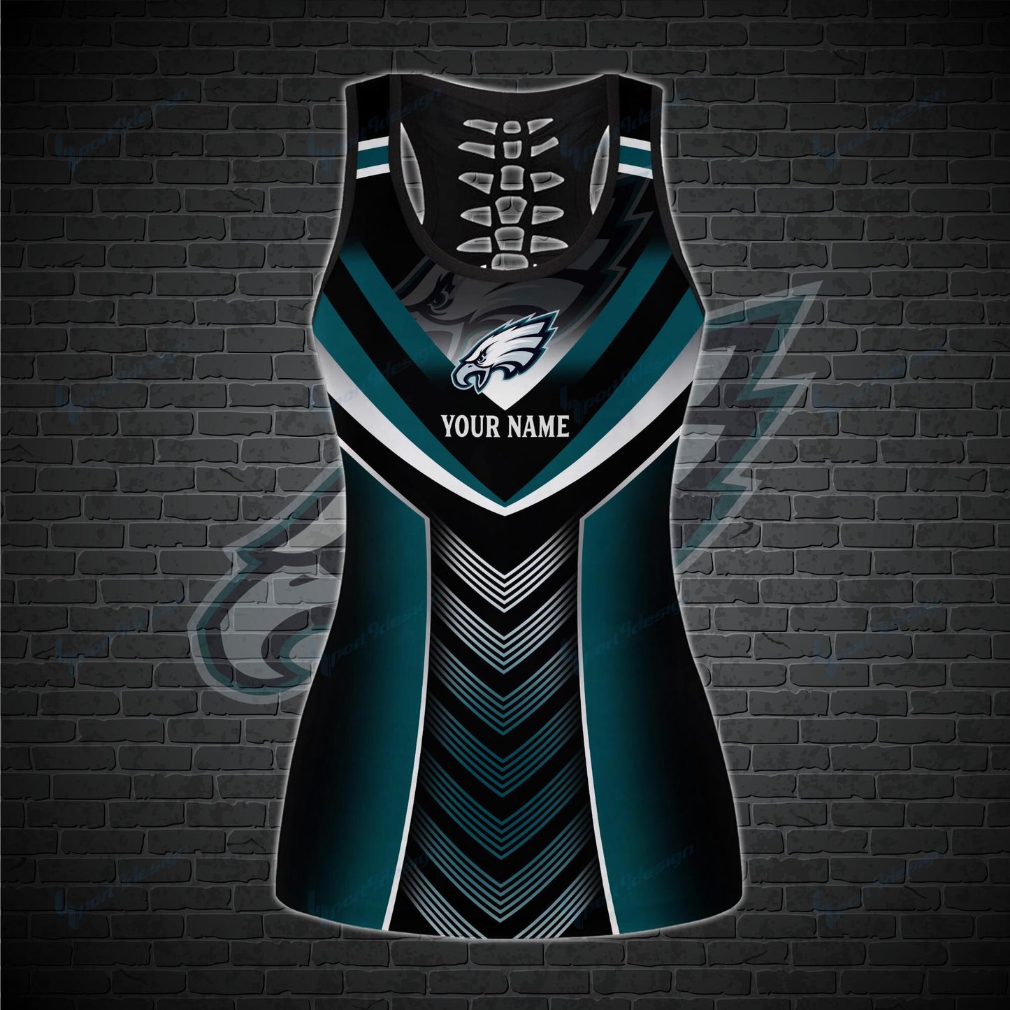 Philadelphia Eagles Personalized Leggings And Tank Top BG25