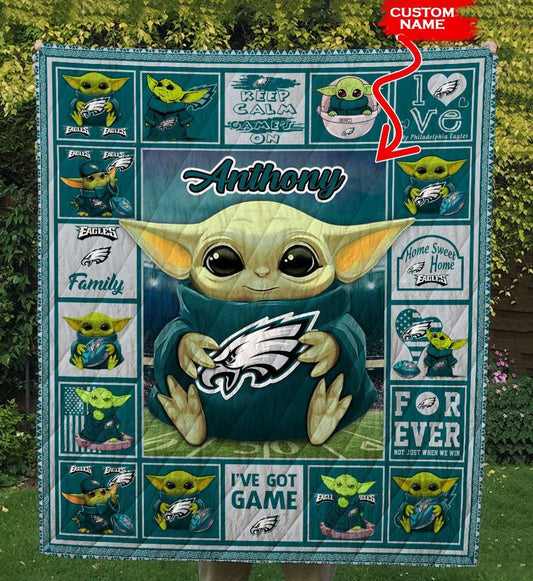 Philadelphia Eagles Personalized Premium Quilt BG28
