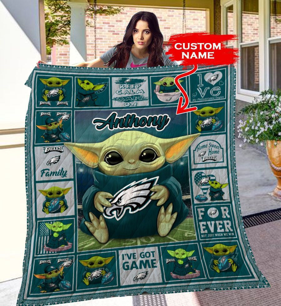 Philadelphia Eagles Personalized Premium Quilt BG28