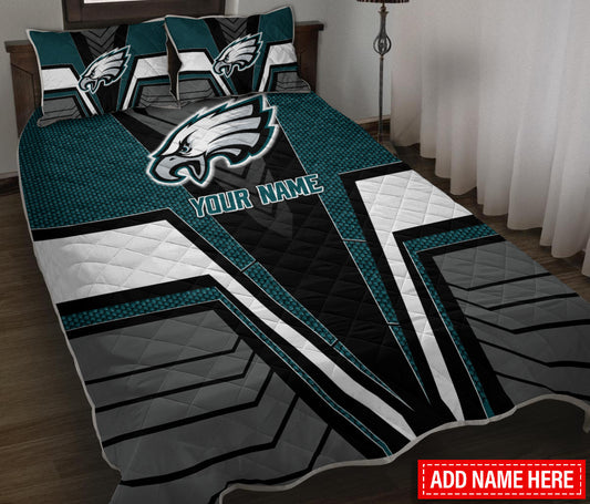 Philadelphia Eagles Personalized Quilt Set BG74