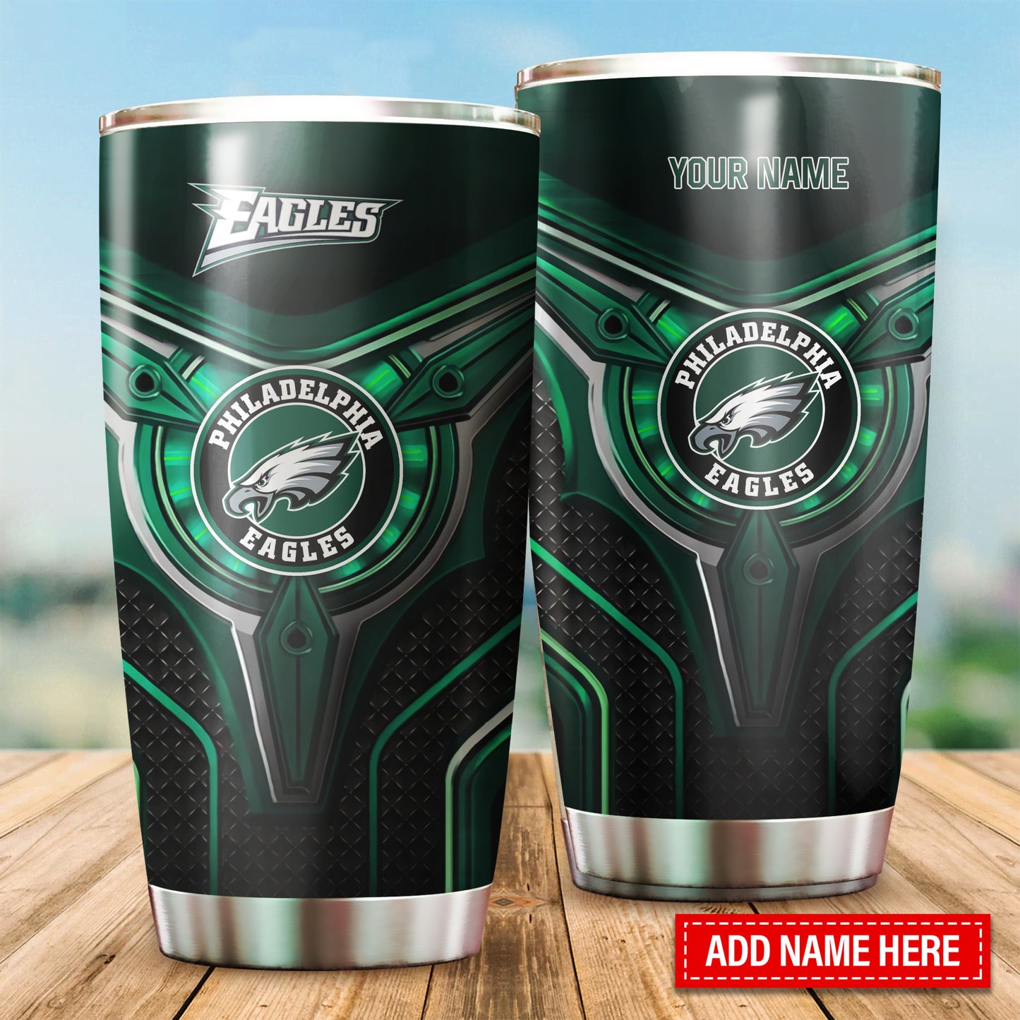 Philadelphia Eagles Personalized Tumbler BG184