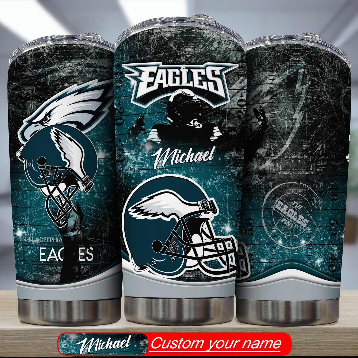 Philadelphia Eagles Personalized Tumbler BG334