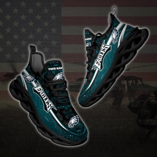 Philadelphia Eagles Personalized Yezy Running Sneakers 77
