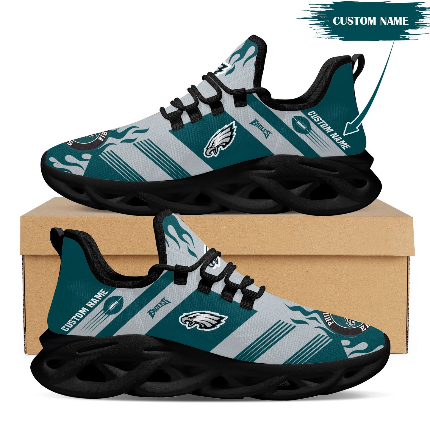 Philadelphia Eagles Personalized Yezy Running Sneakers BB592