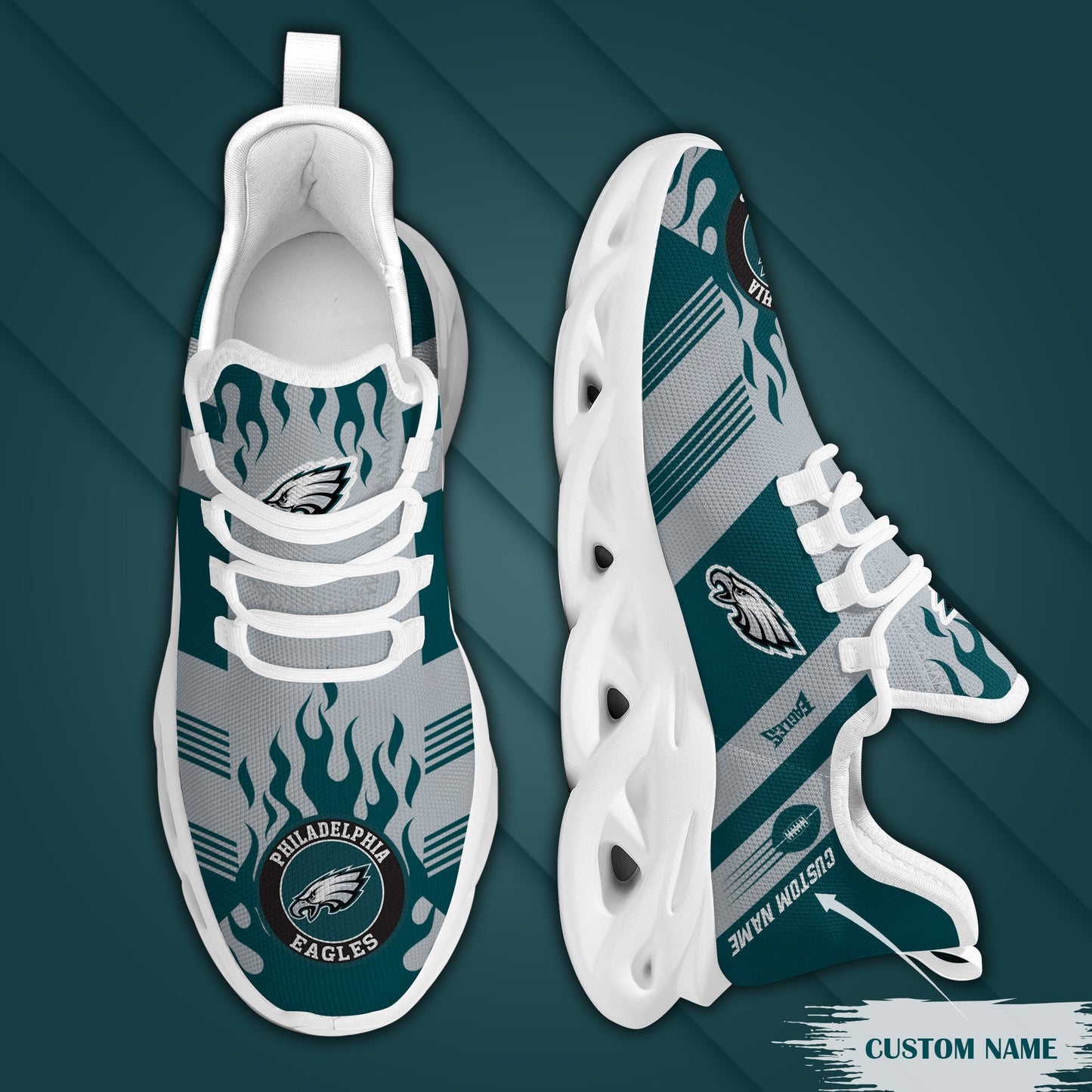 Philadelphia Eagles Personalized Yezy Running Sneakers BB592