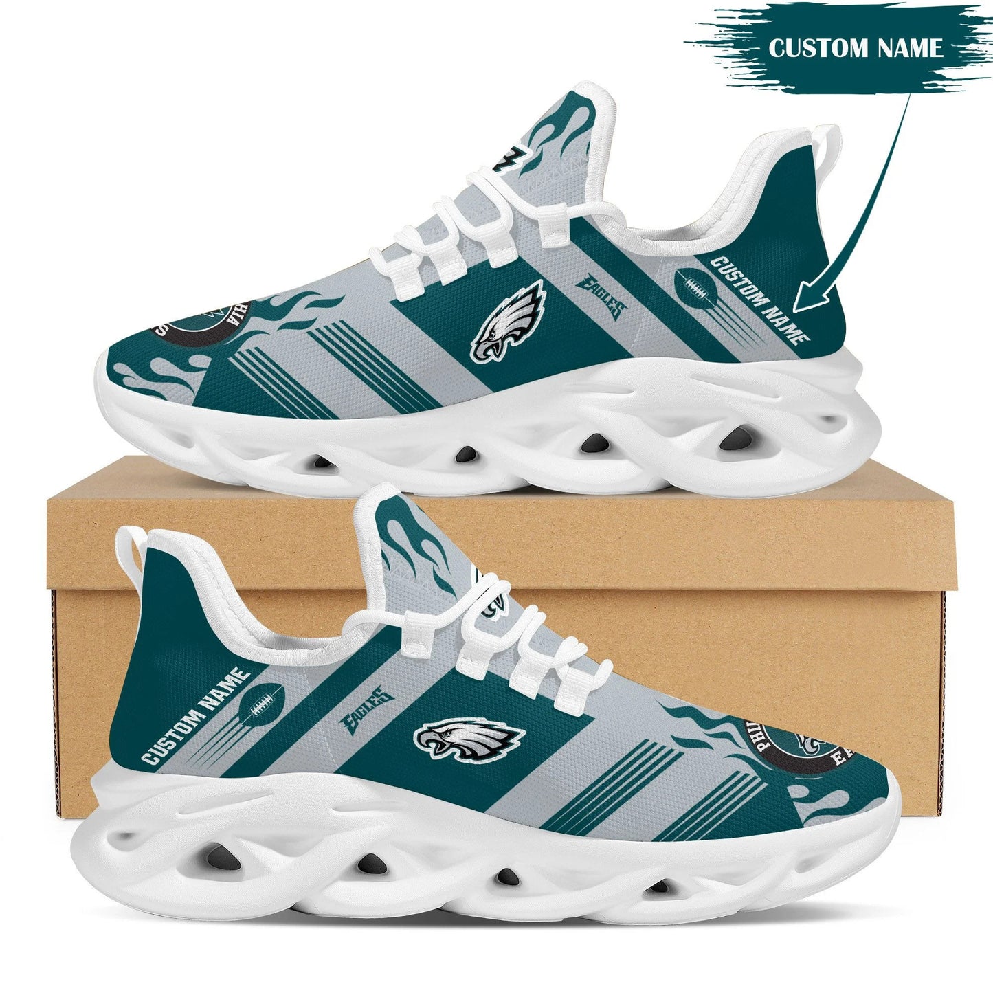 Philadelphia Eagles Personalized Yezy Running Sneakers BB592