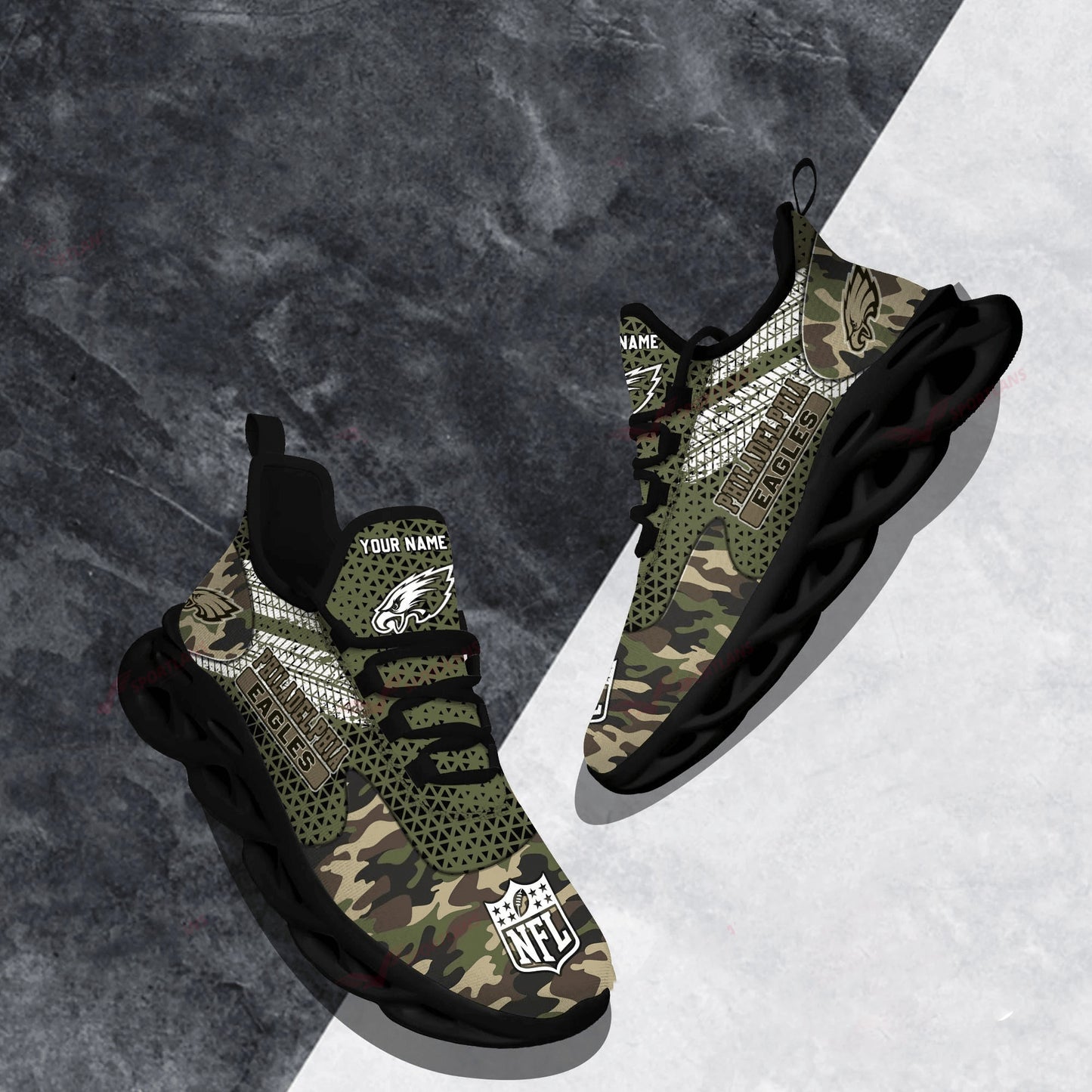 Philadelphia Eagles Personalized Yezy Running Sneakers SPD615