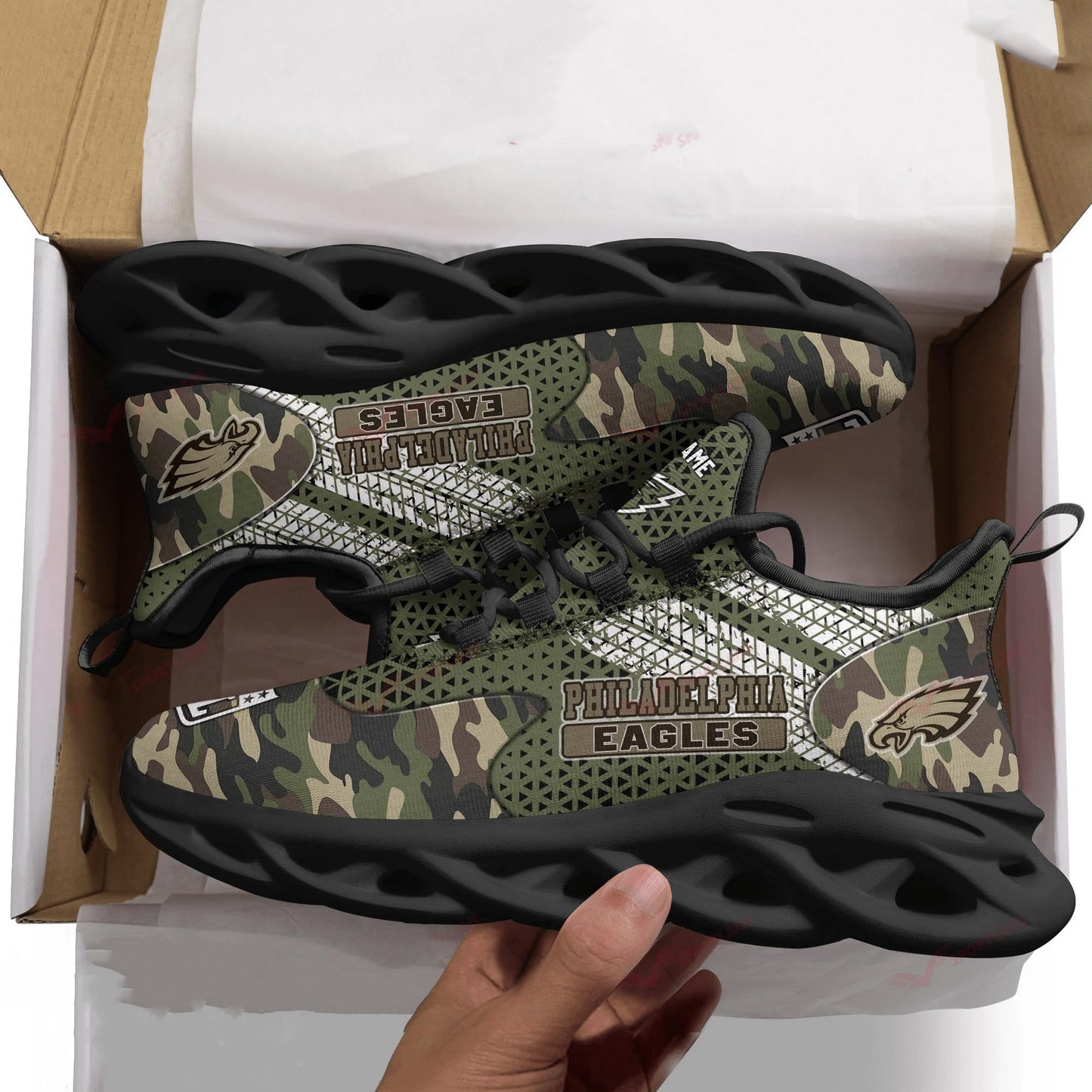 Philadelphia Eagles Personalized Yezy Running Sneakers SPD615