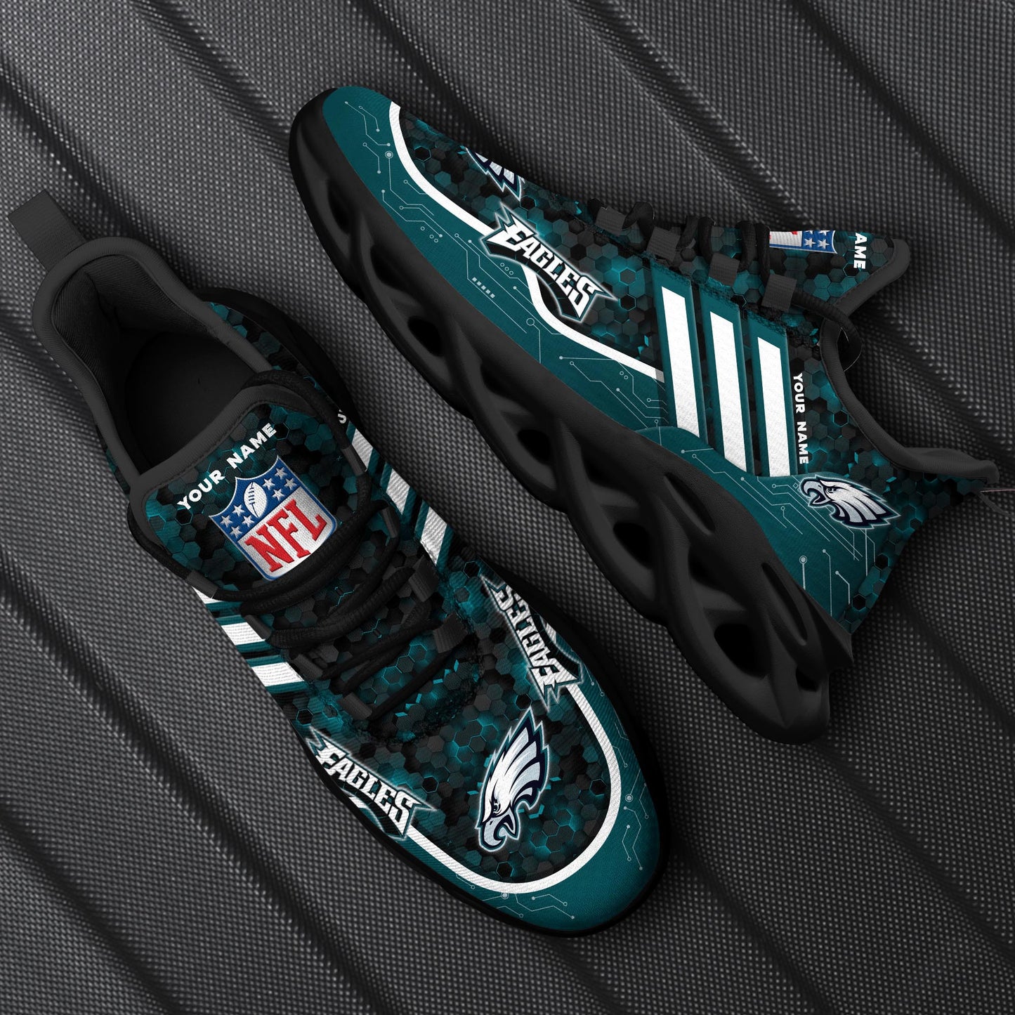 Philadelphia Eagles Personalized Yezy Running Sneakers SPD664