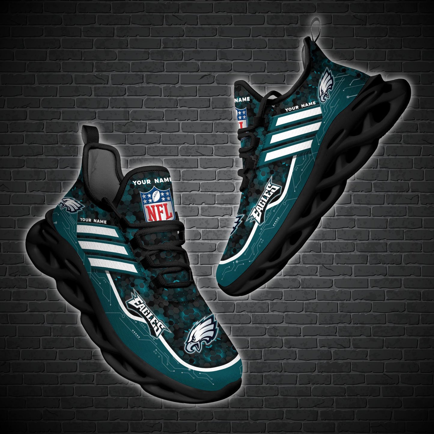 Philadelphia Eagles Personalized Yezy Running Sneakers SPD664