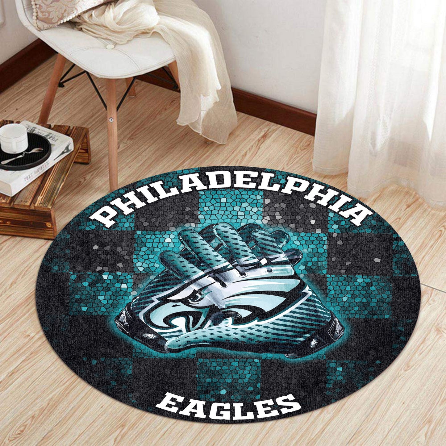 Philadelphia Eagles Round Rug 163