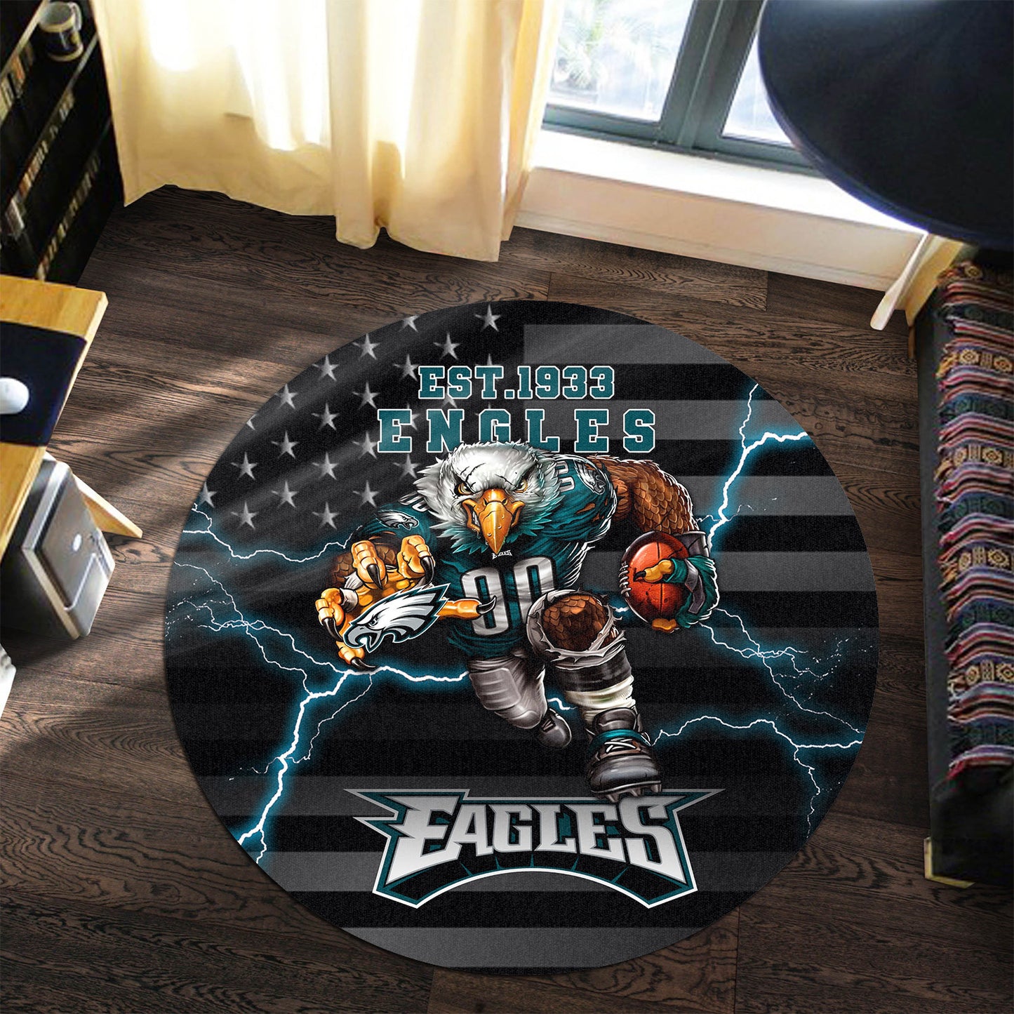 Philadelphia Eagles Round Rug 194