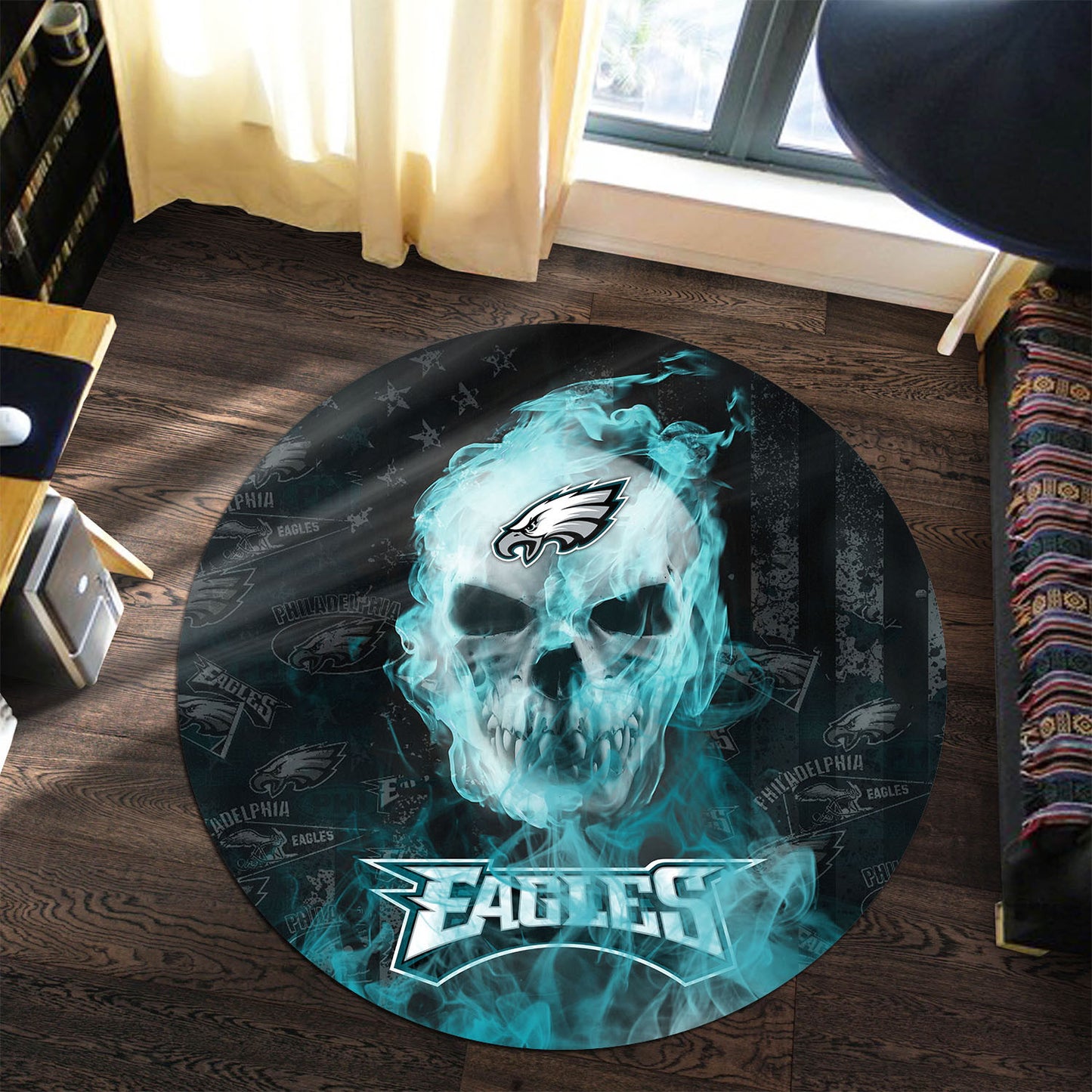 Philadelphia Eagles Round Rug 201
