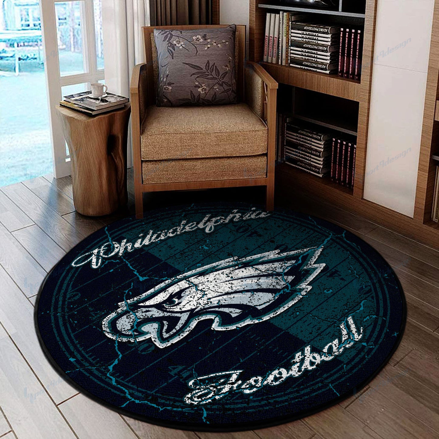 Philadelphia Eagles Round Rug 78