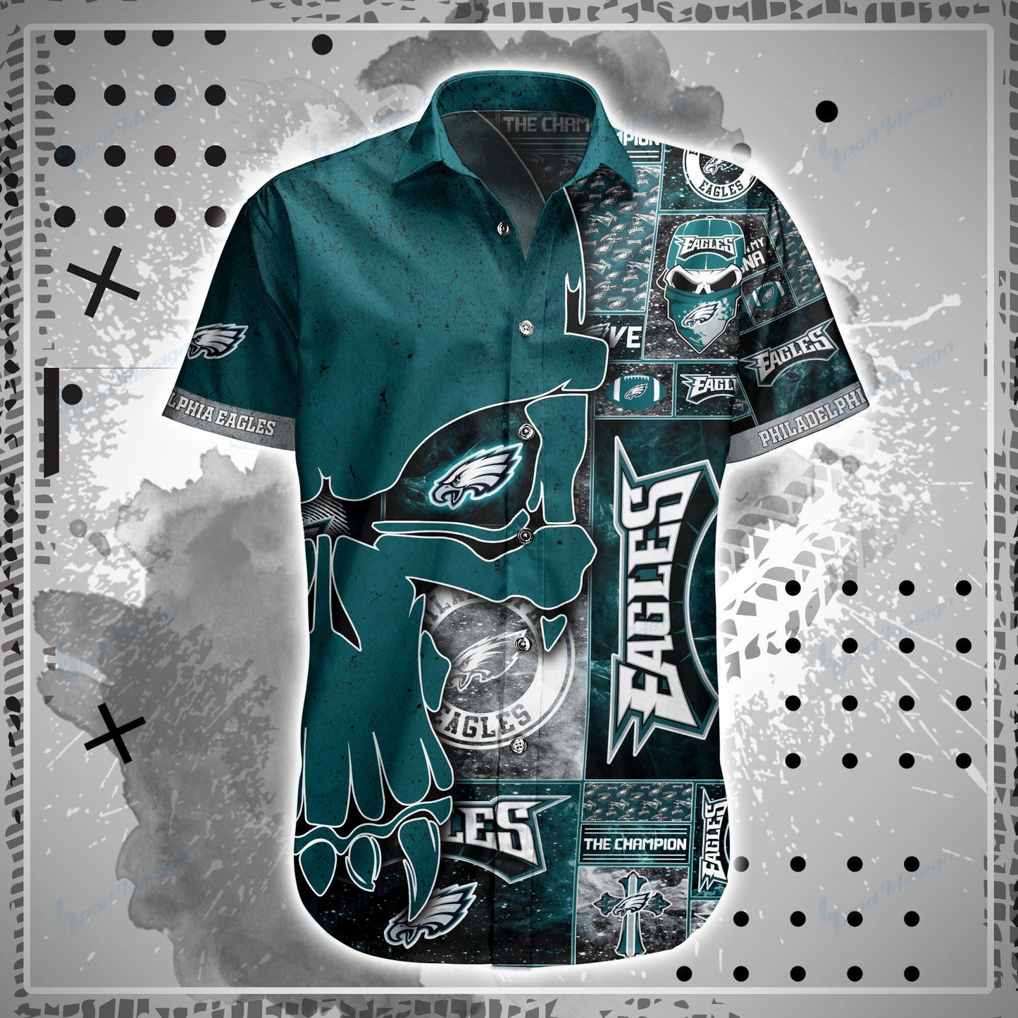 Philadelphia Eagles Shirt and Shorts BG89
