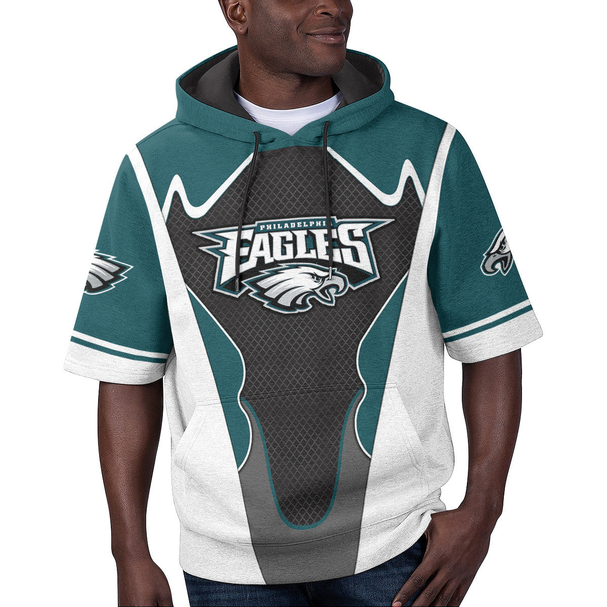 Philadelphia Eagles Short Sleeve Hoodie BG19