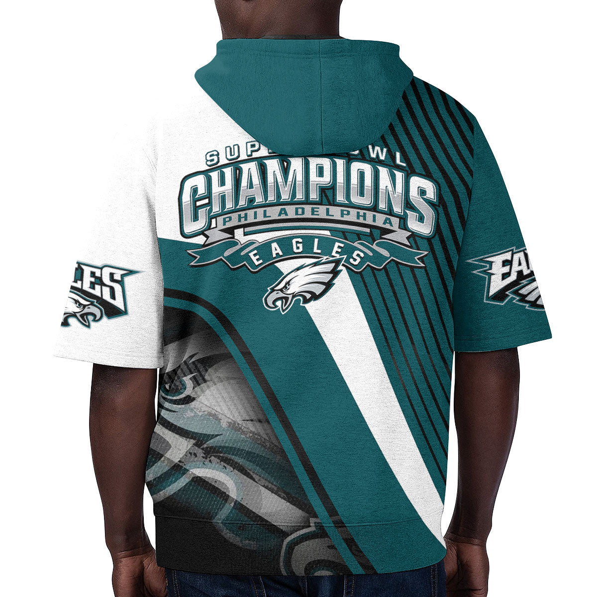 Philadelphia Eagles Short Sleeve Hoodie BG49