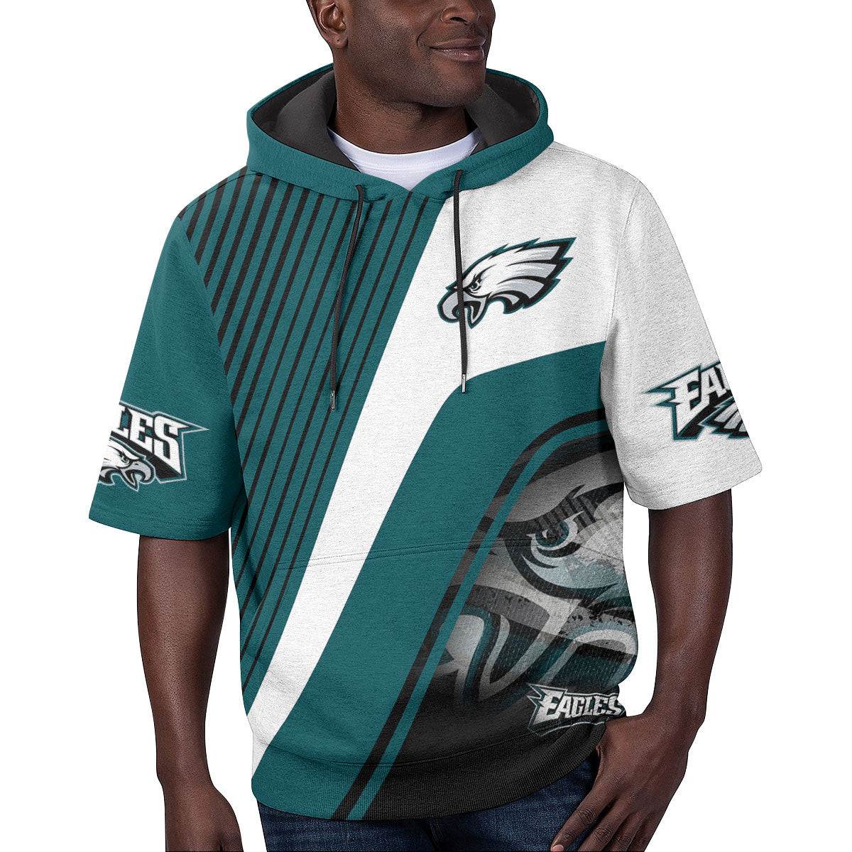 Philadelphia Eagles Short Sleeve Hoodie BG49