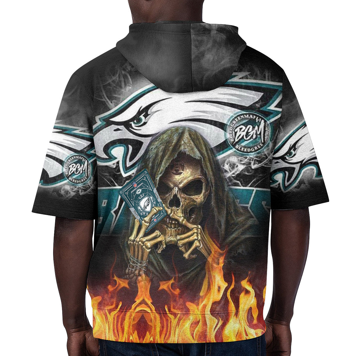 Philadelphia Eagles Short Sleeve Hoodie BG67
