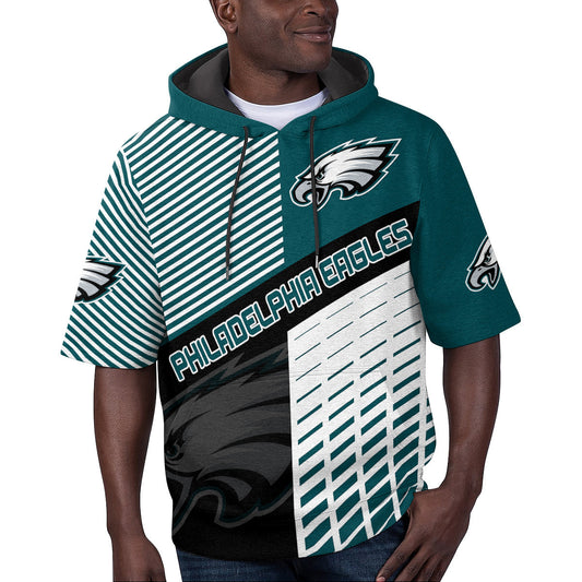 Philadelphia Eagles Short Sleeve Hoodie BG78
