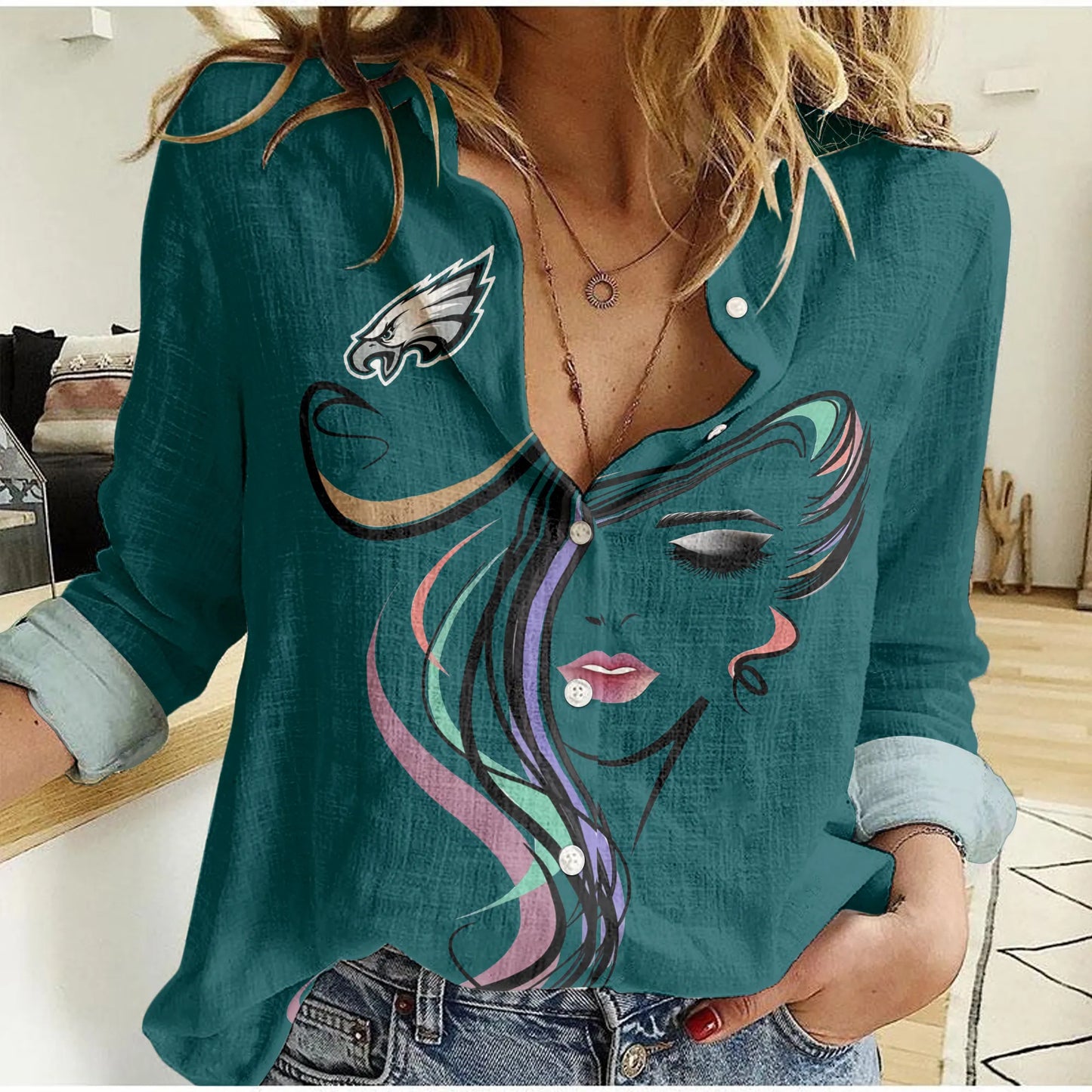 Philadelphia Eagles Woman Shirt BG40