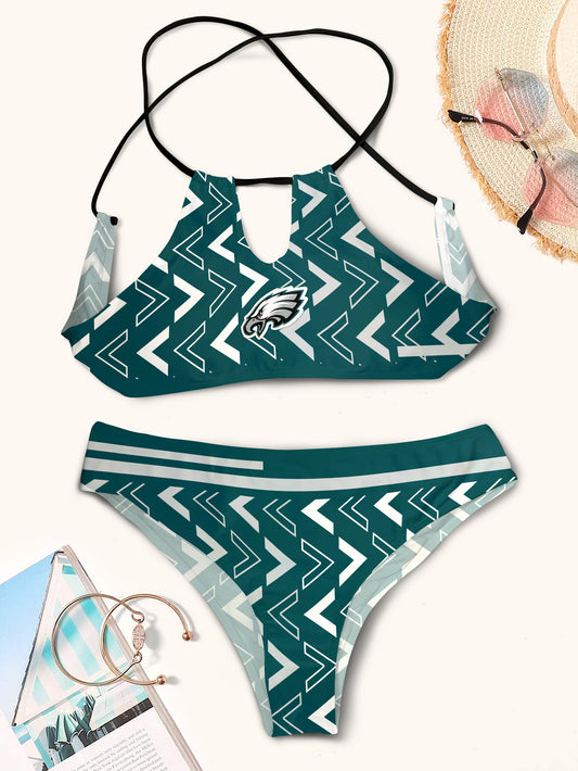 Philadelphia Eagles Women’s Cami Keyhole One-piece Swimsuit BG32