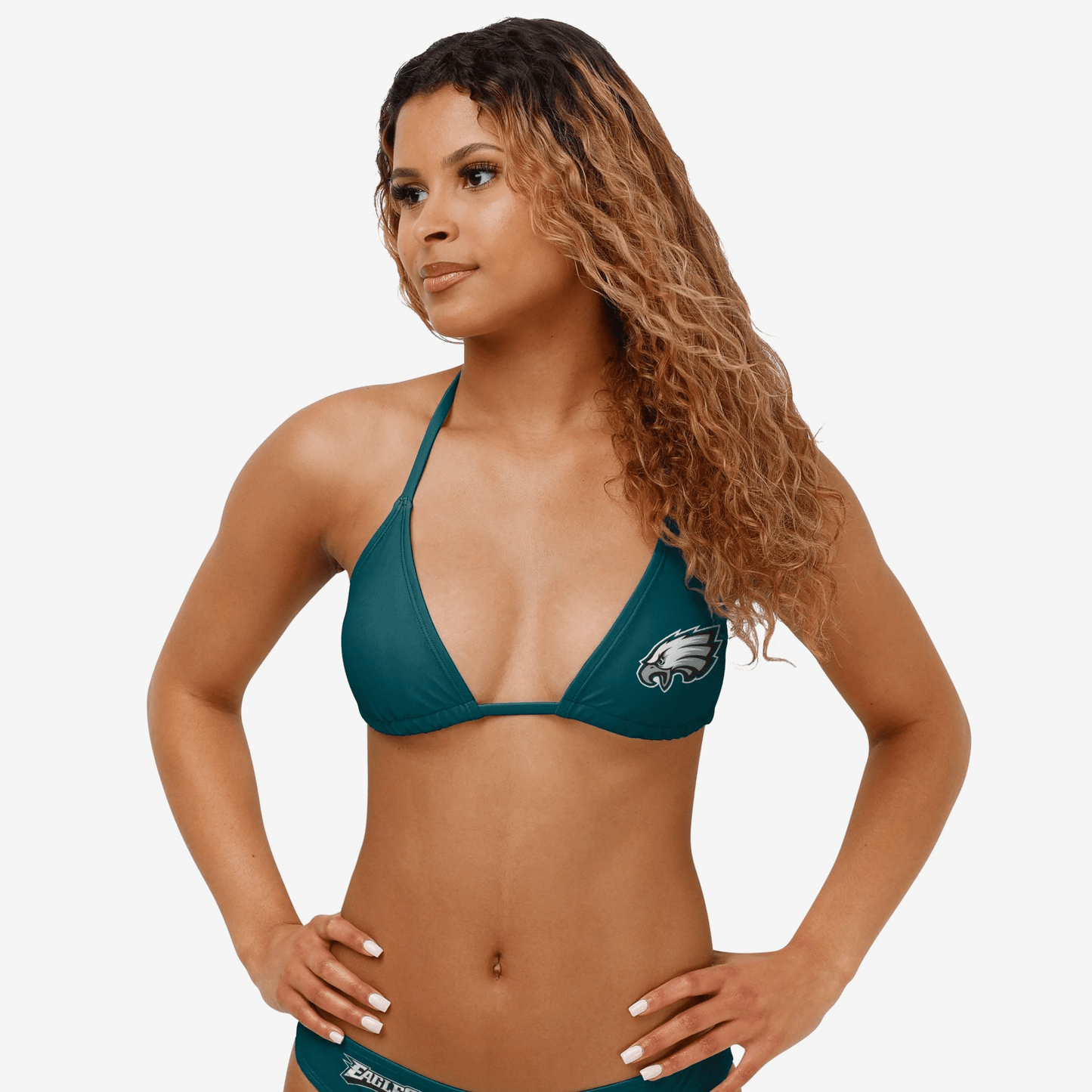 Philadelphia Eagles Womens Solid Logo Bikini
