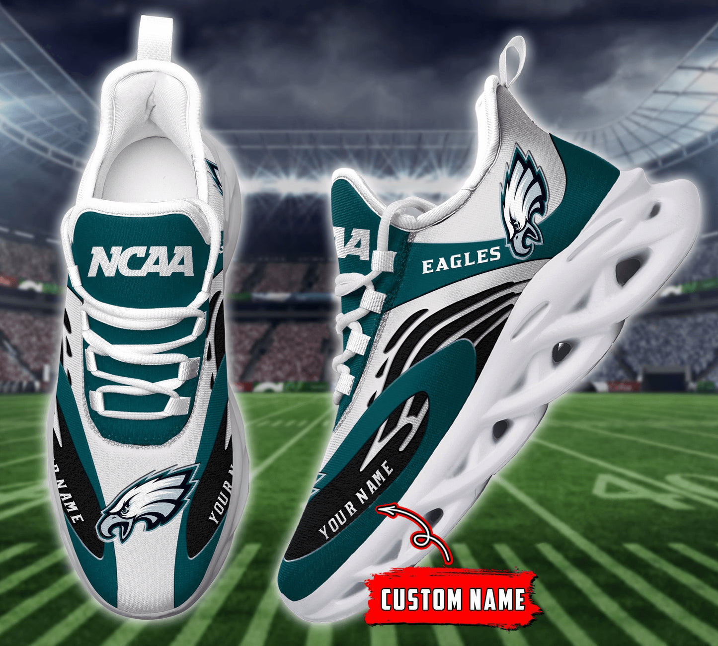 Philadelphia Eagles Yezy Running Sneakers 893