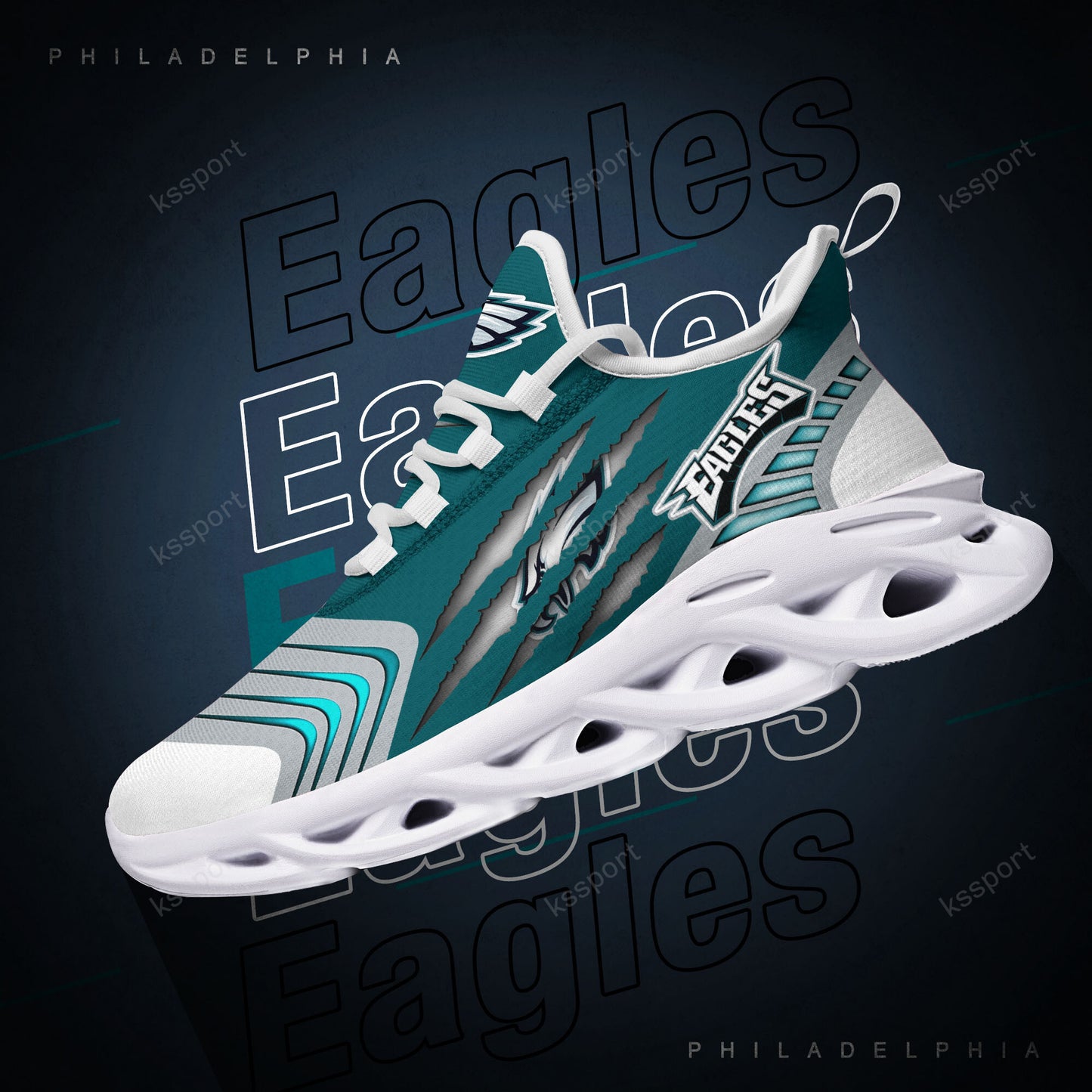Philadelphia Eagles Yezy Running Sneakers BB426