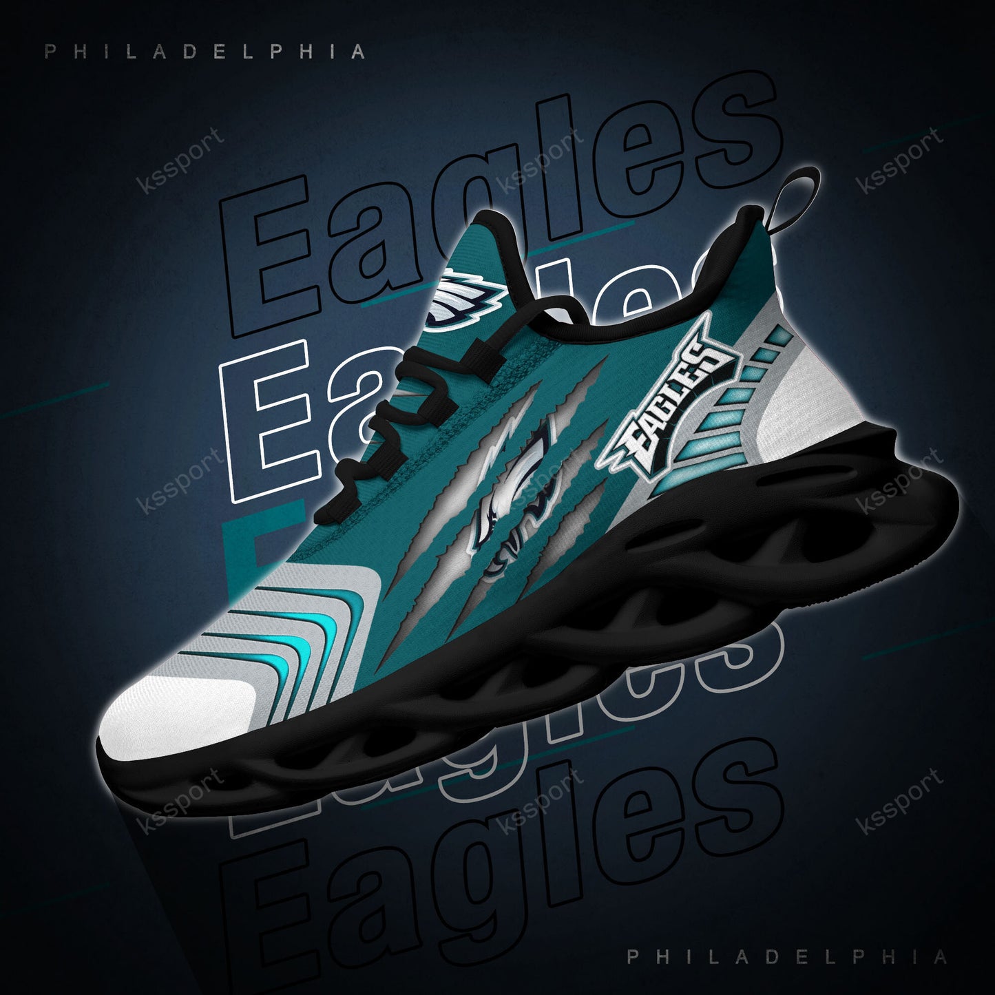 Philadelphia Eagles Yezy Running Sneakers BB426