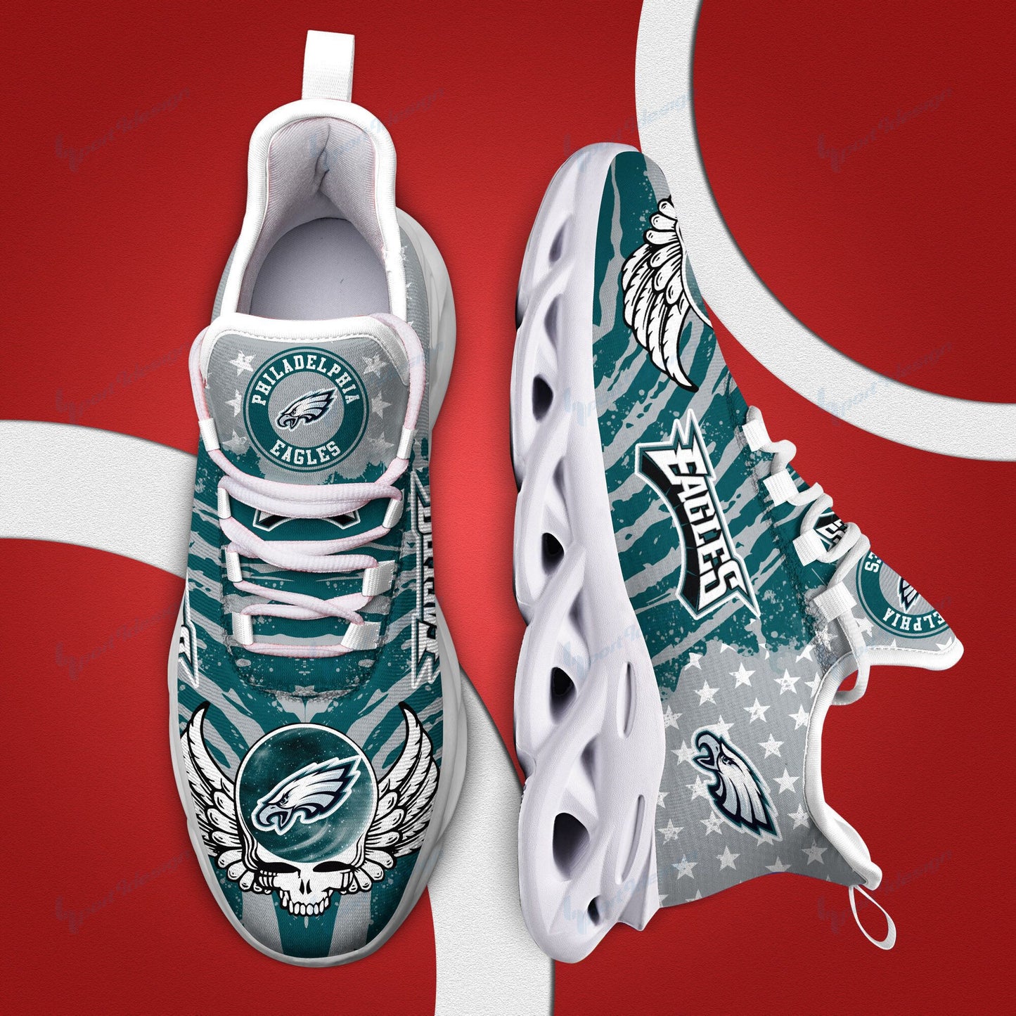 Philadelphia Eagles Yezy Running Sneakers BB767