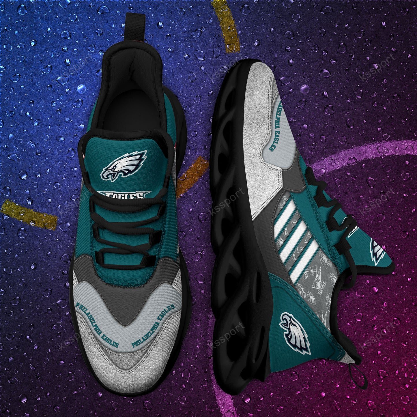 Philadelphia Eagles Yezy Running Sneakers BG740
