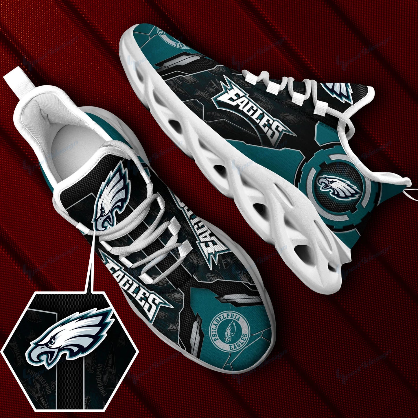 Philadelphia Eagles Yezy Running Sneakers SPD29