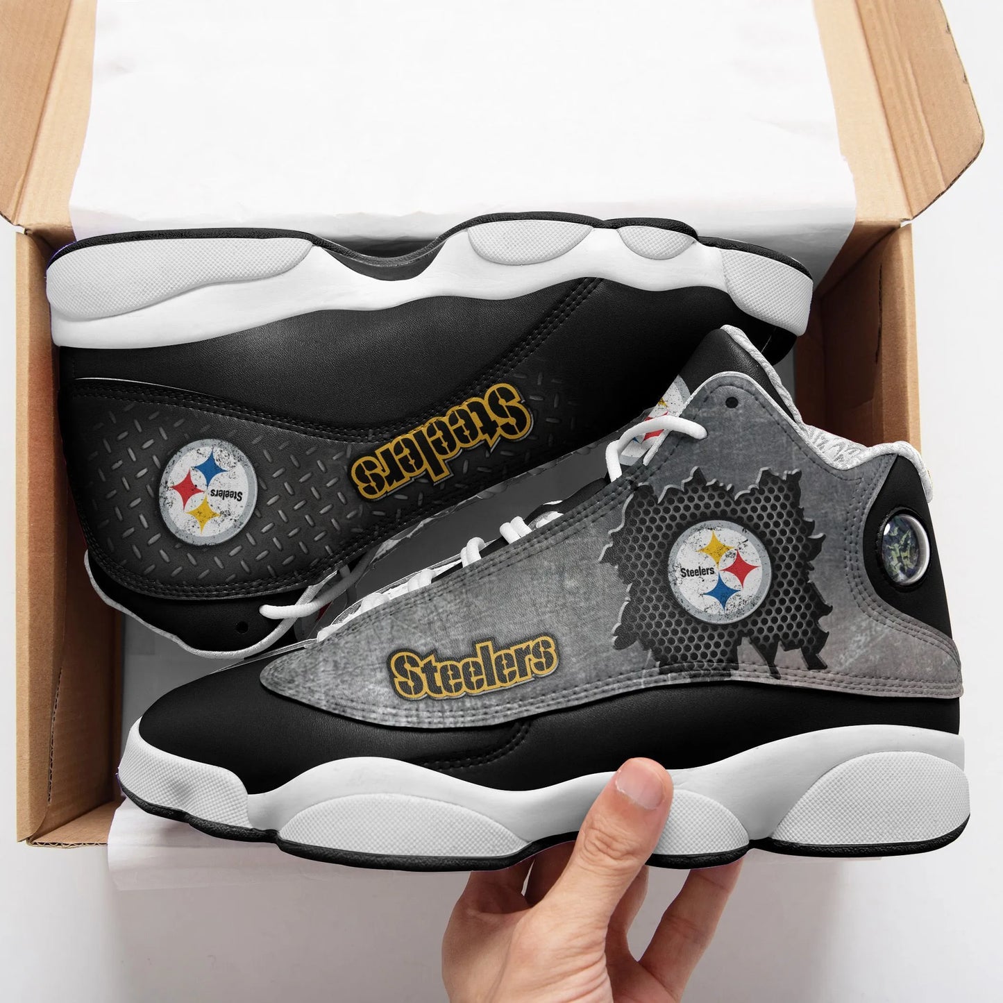 Pittsburgh Steelers Air JD13 Sneakers 172