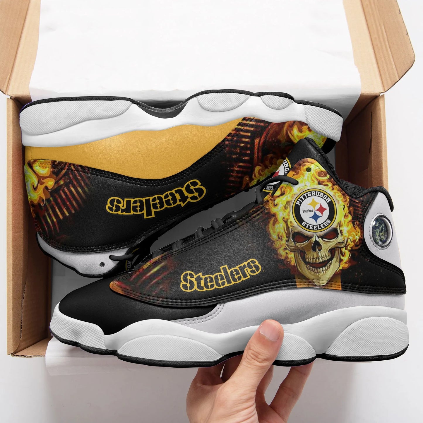 Pittsburgh Steelers Air JD13 Sneakers 348