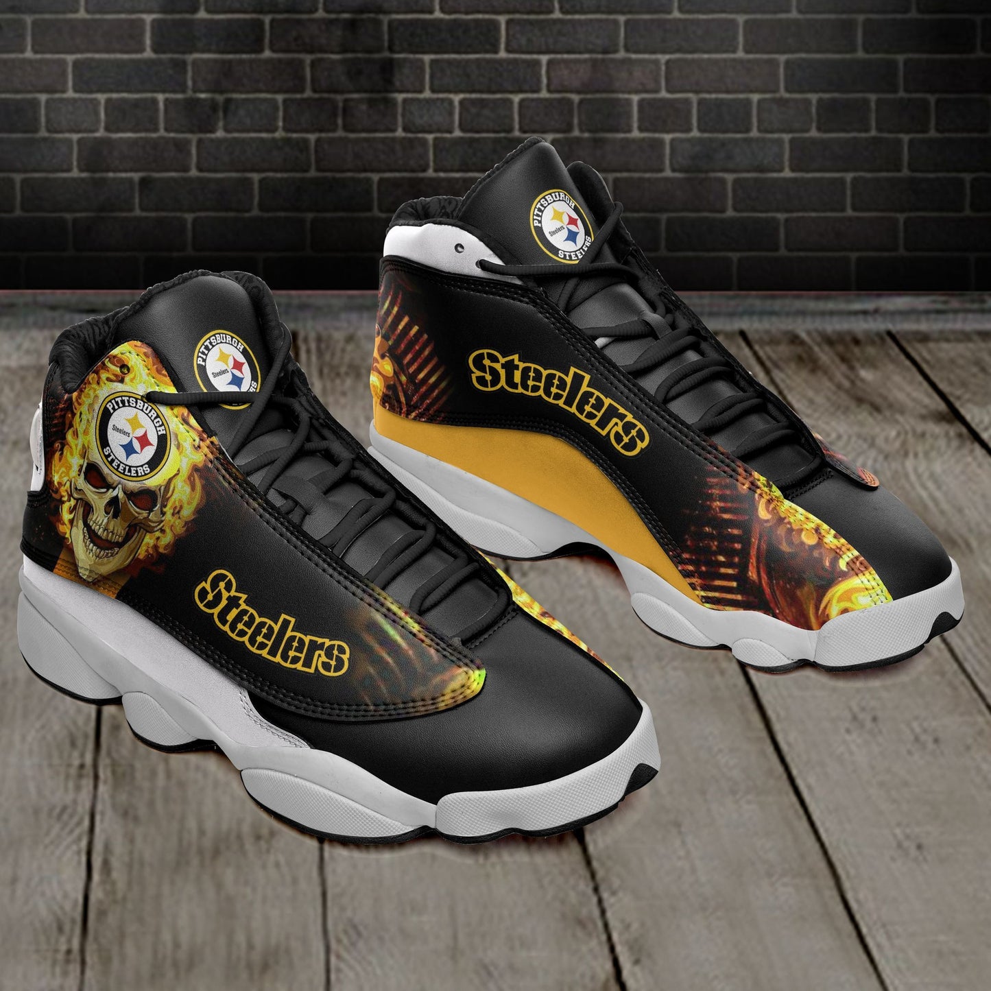 Pittsburgh Steelers Air JD13 Sneakers 348