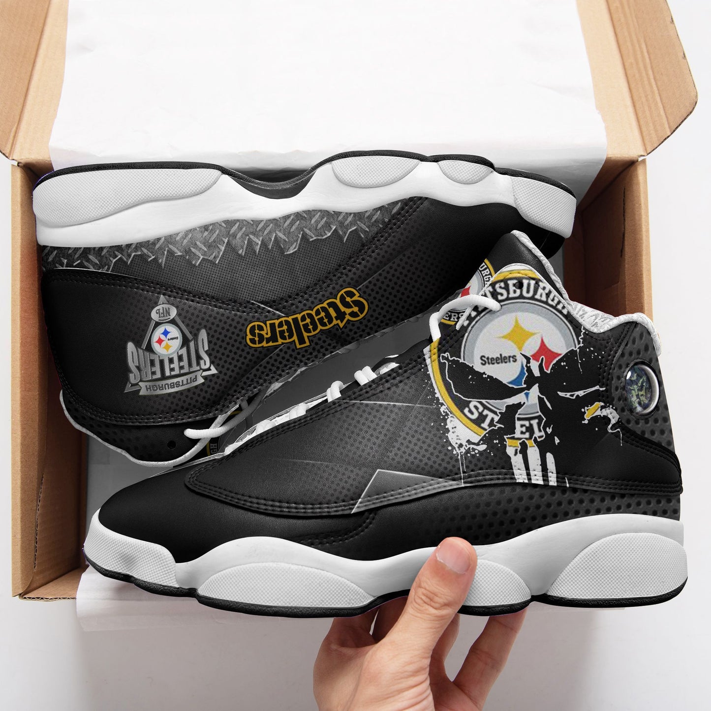 Pittsburgh Steelers Air JD13 Sneakers 446