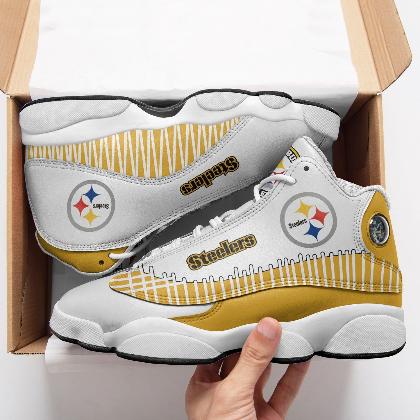 Pittsburgh Steelers Air JD13 Sneakers 492