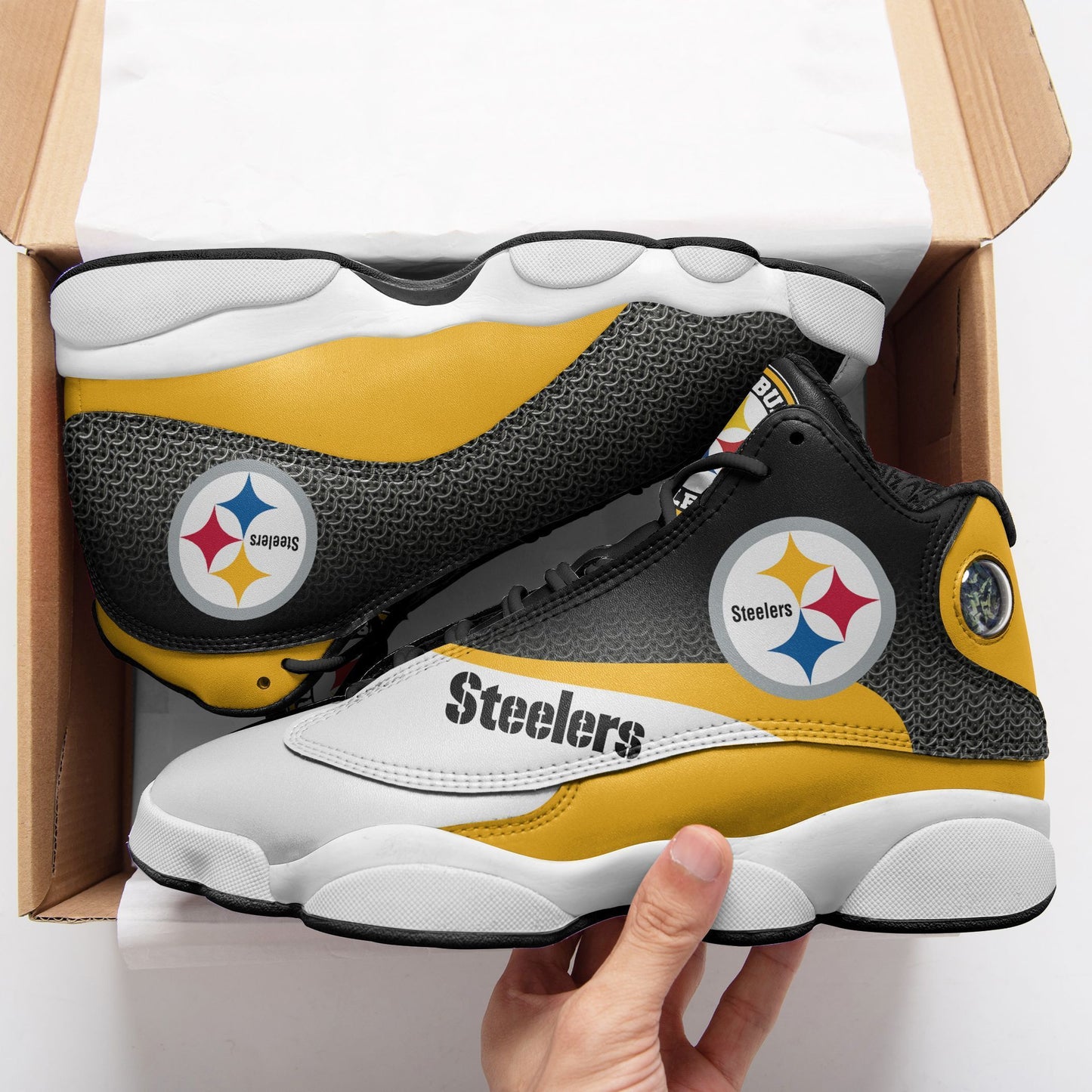 Pittsburgh Steelers Air JD13 Sneakers 533
