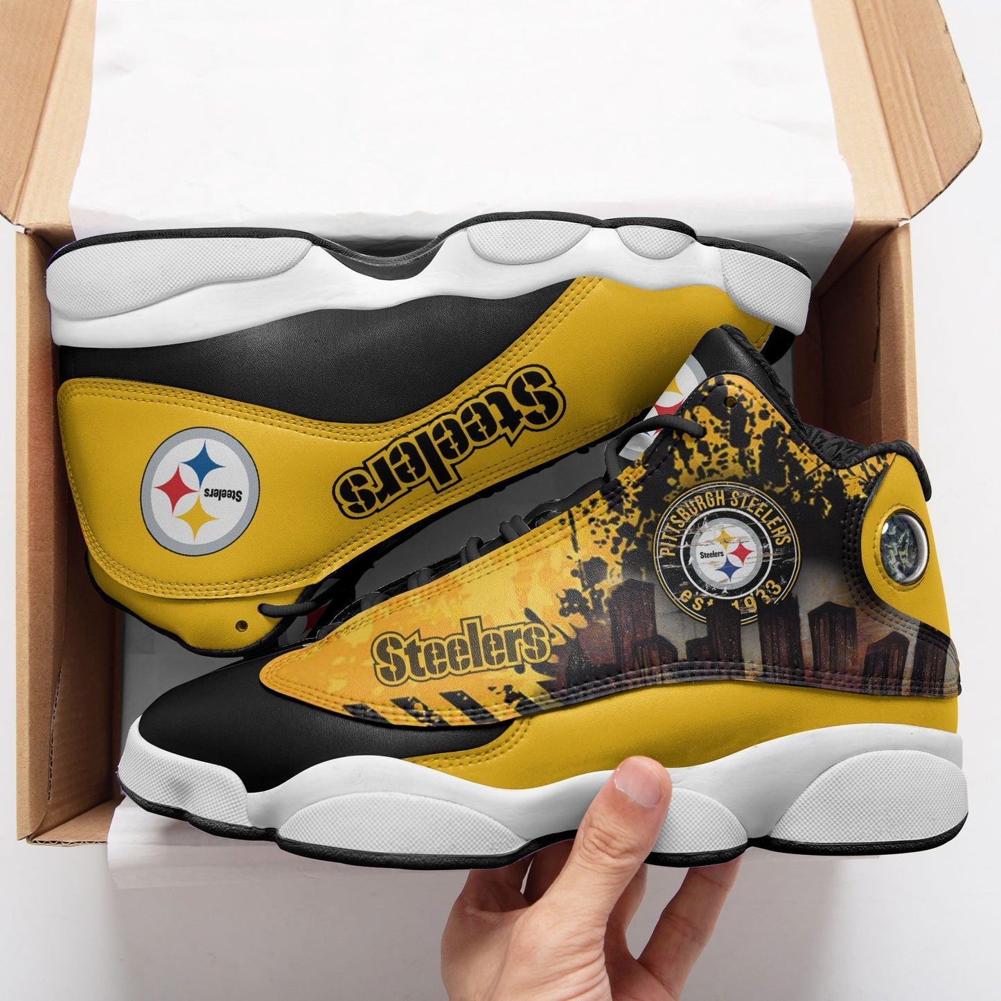 Pittsburgh Steelers Air JD13 Sneakers 573