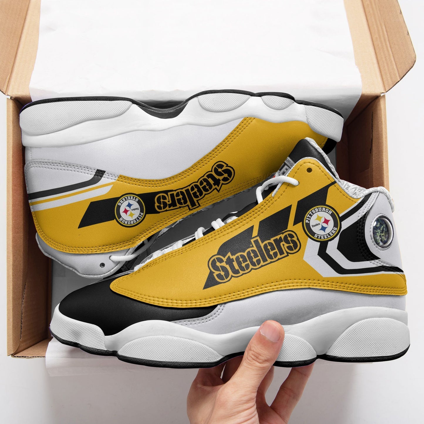 Pittsburgh Steelers Air JD13 Sneakers 583