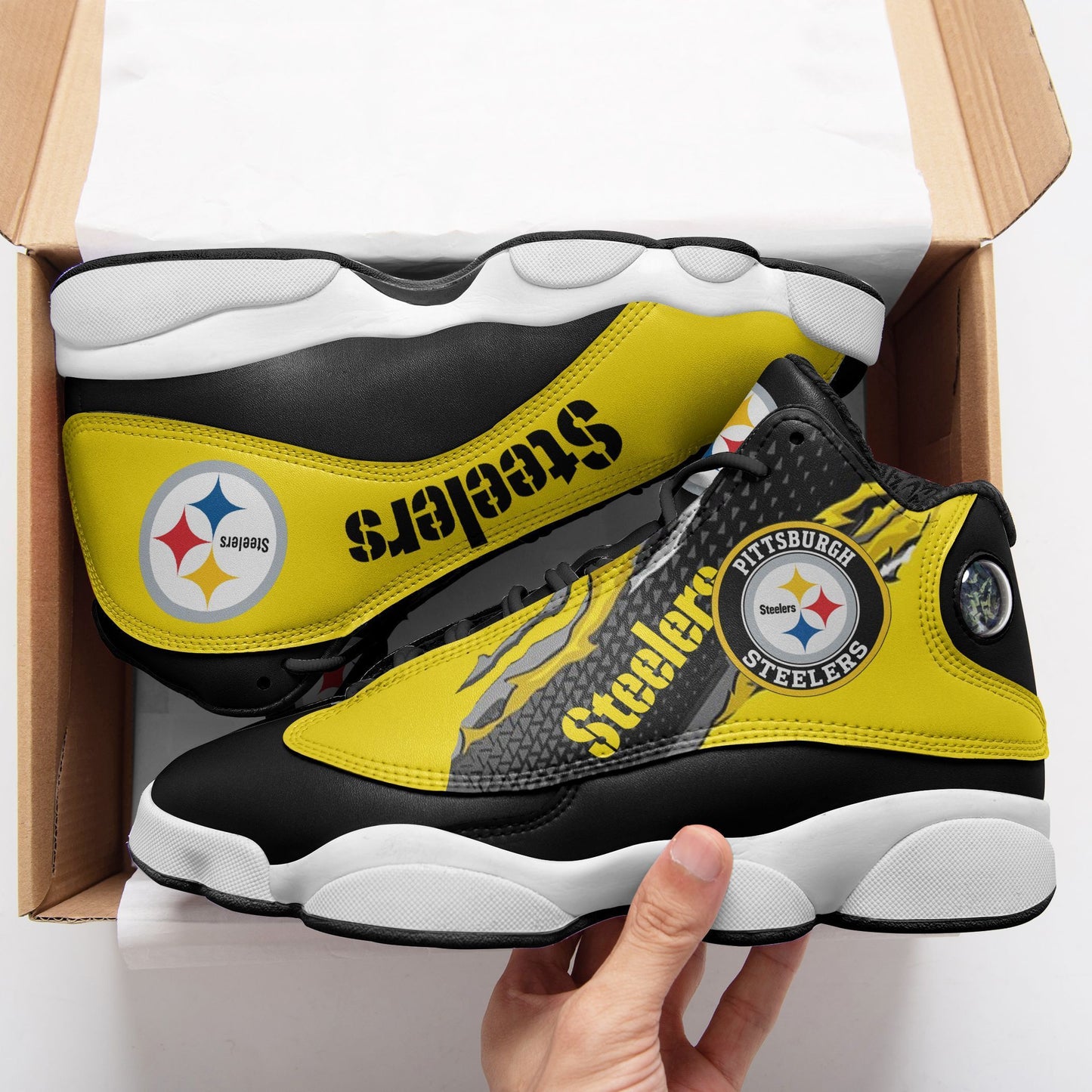 Pittsburgh Steelers Air JD13 Sneakers 595