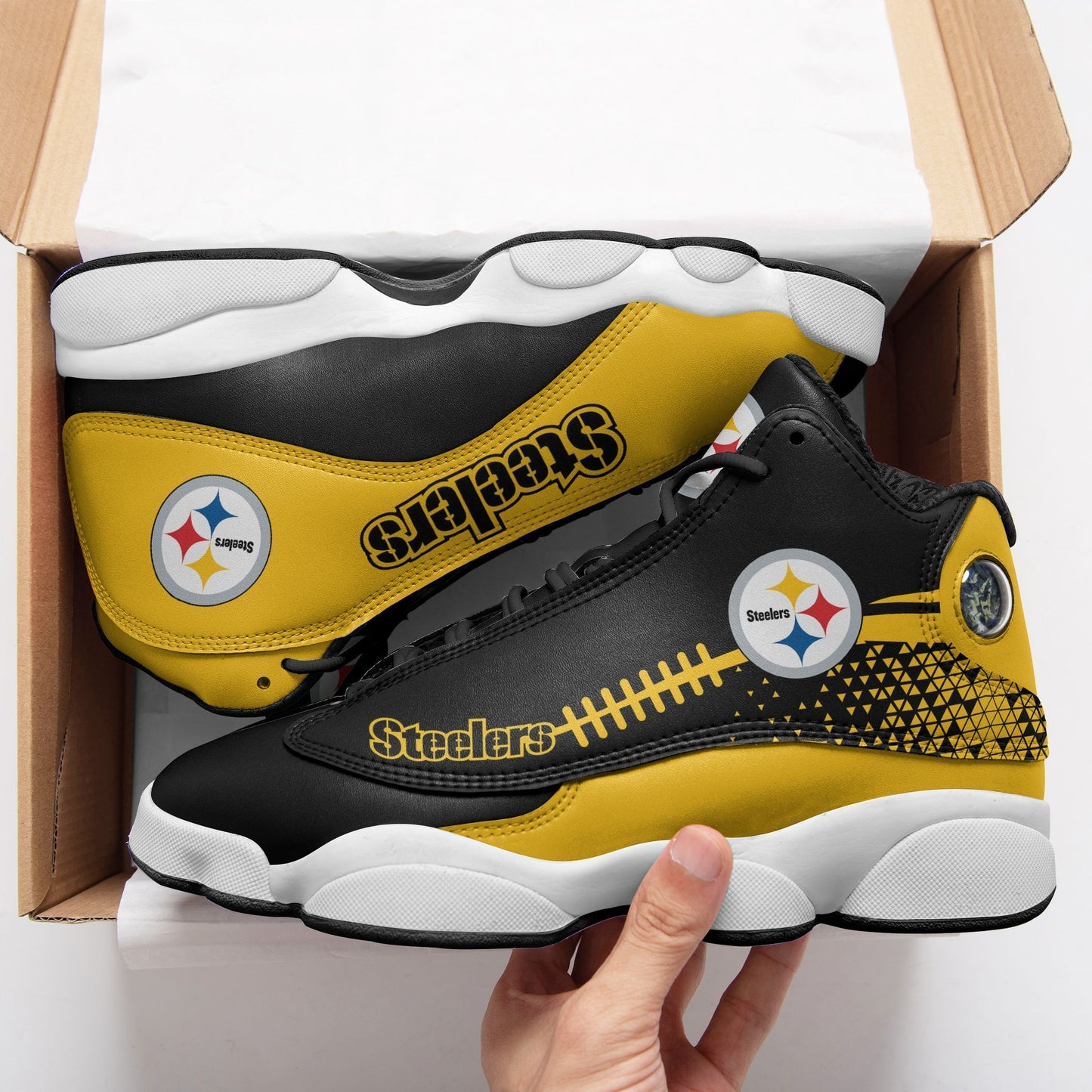Pittsburgh Steelers Air JD13 Sneakers 697