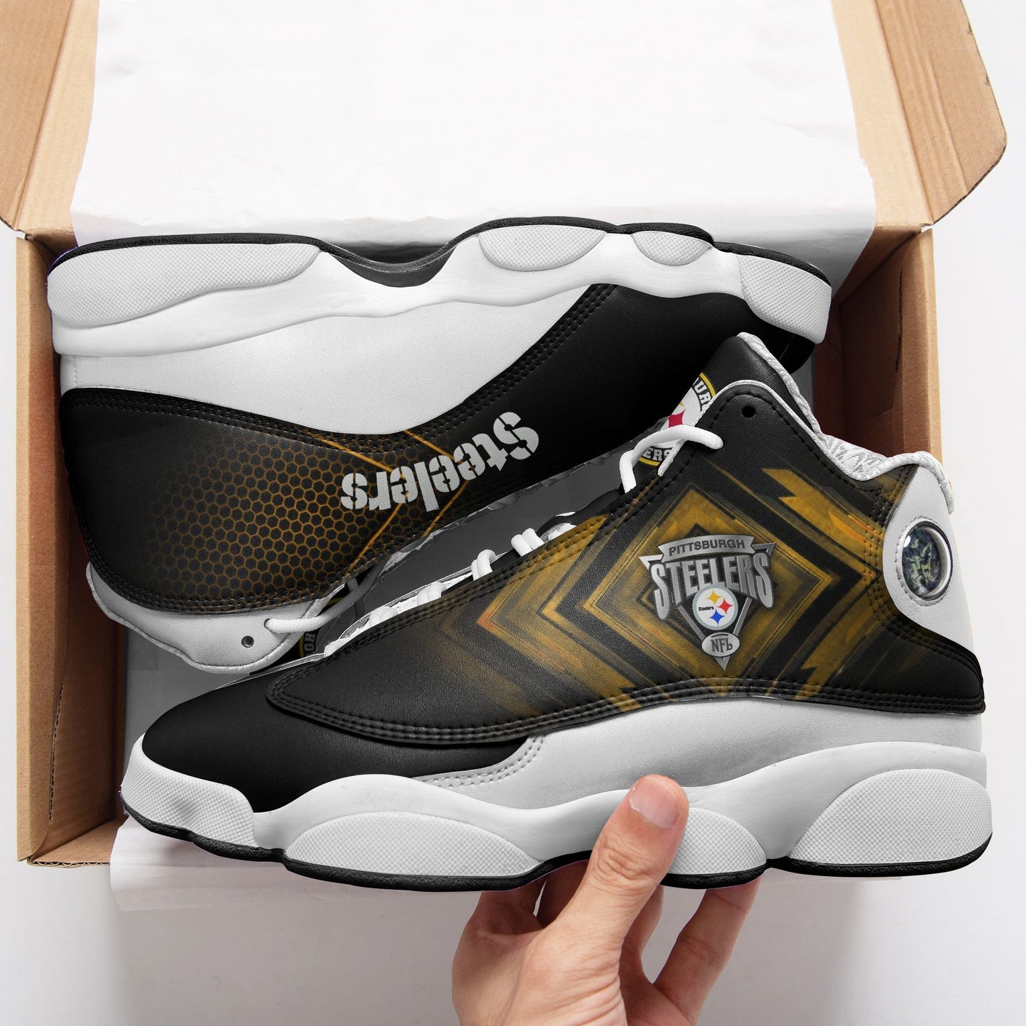 Pittsburgh Steelers Air JD13 Sneakers 734