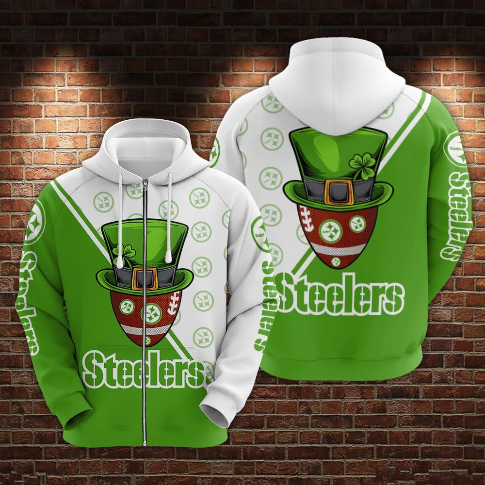 Pittsburgh Steelers and Saint Patrick Limited Hoodie S536