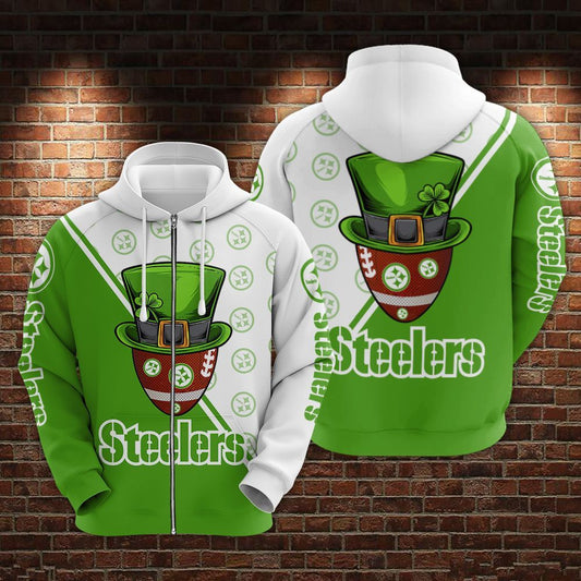 Pittsburgh Steelers and Saint Patrick Limited Hoodie S536