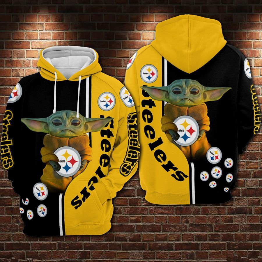 Pittsburgh Steelers Baby Yoda Hoodie