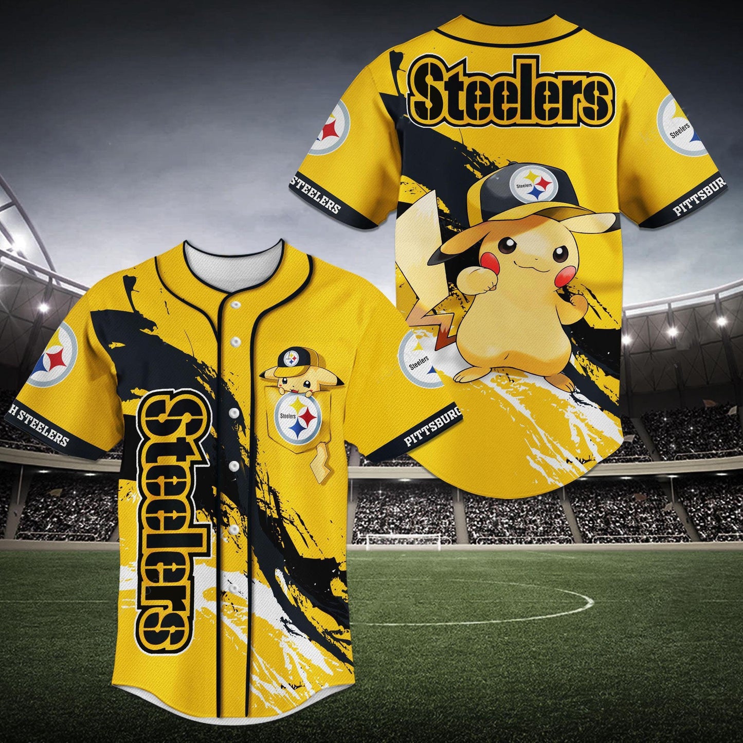 Pittsburgh Steelers Baseball Jersey BG685